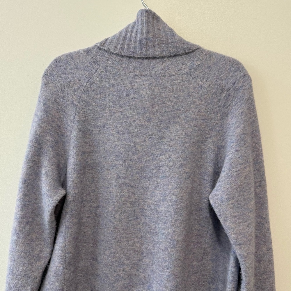 Aritzia Group by Babaton Plutarch Sweater Alpaca Turtleneck Blue Sz M - Picture 5 of 14